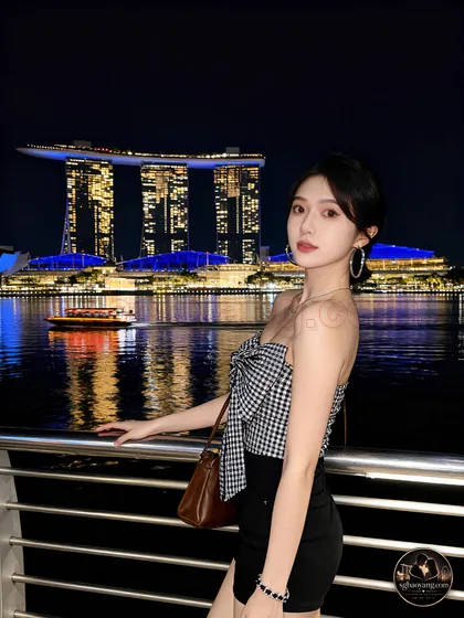 滨海湾金沙夜景 · Marina Bay Sands