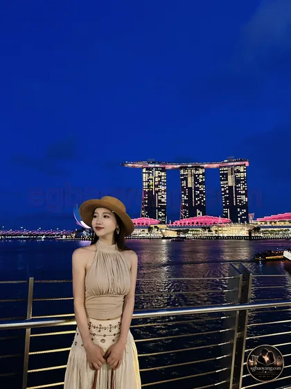 滨海湾金沙夜景 · Marina Bay Sands